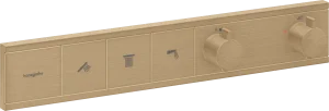 Hansgrohe Rainselect Thermostatic Shower Mixer Concealed 555 X 393 X 148mm Bronze - Brushed