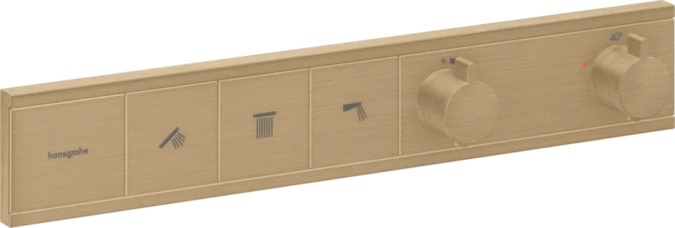 Hansgrohe Rainselect Thermostatic Shower Mixer Concealed 555 X 393 X 148mm Bronze - Brushed product image - Image 1