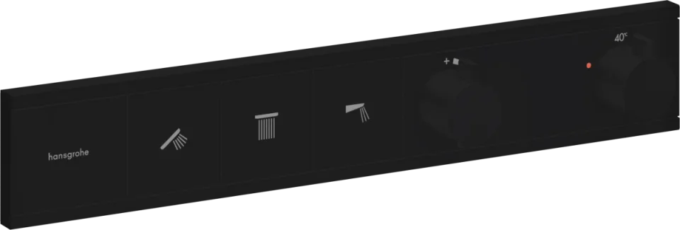Hansgrohe Rainselect Thermostatic Shower Mixer Concealed 555 X 396 X 148mm Black - Matt product image - Image 1