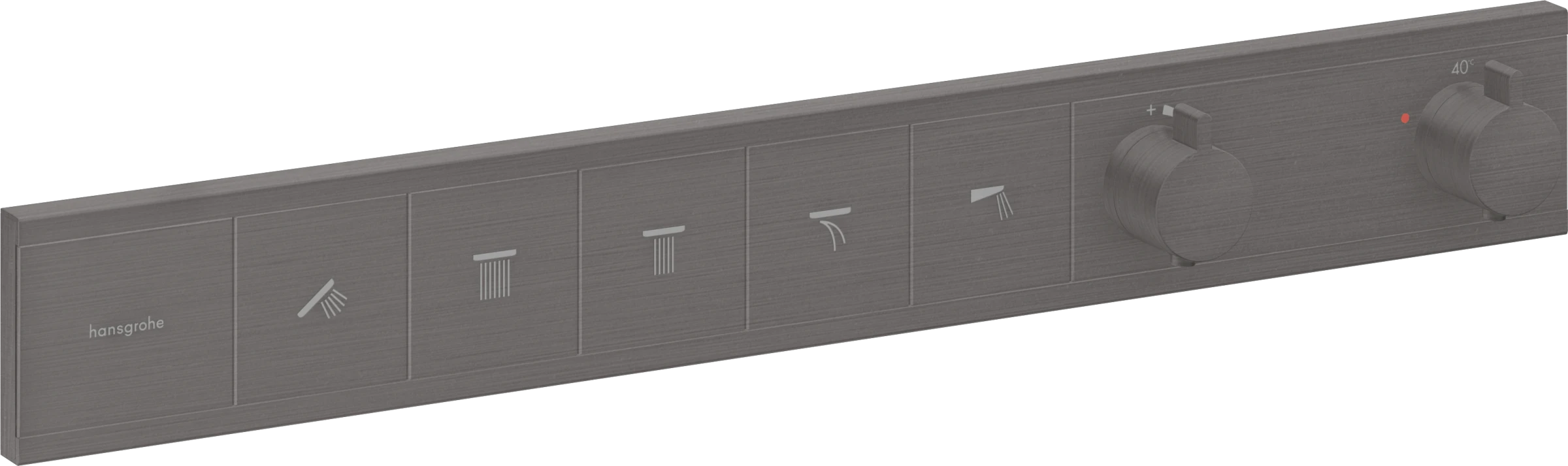 Hansgrohe Rainselect Thermostatic Shower Mixer Concealed 720 X 395 X 145mm Gunmetal/chrome - Brushed