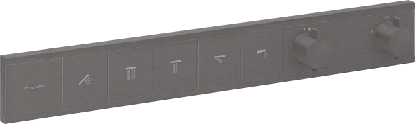 Hansgrohe Rainselect Thermostatic Shower Mixer Concealed 720 X 395 X 145mm Gunmetal/chrome - Brushed