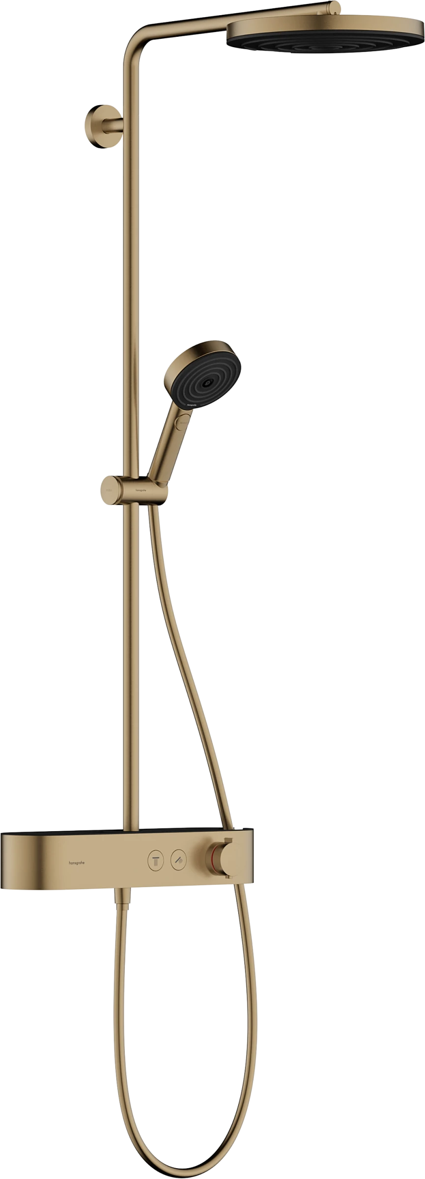 Hansgrohe Pulsify S Showerpipes With Thermostatic Mixer 1185 X 365 X 165mm Bronze - Brushed