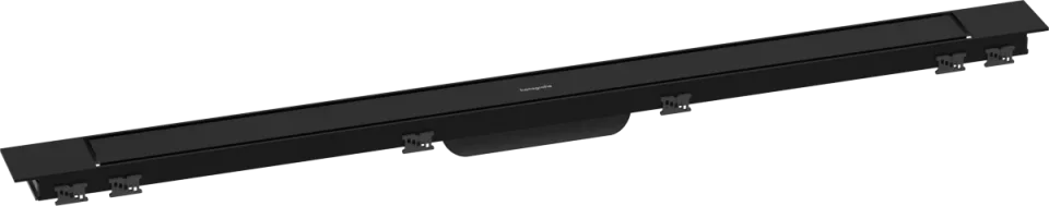 Hansgrohe Raindrain Match Plus Finish Sets Shower Wastes 1180 X 165 X 83mm Black - Matt product image - Image 1