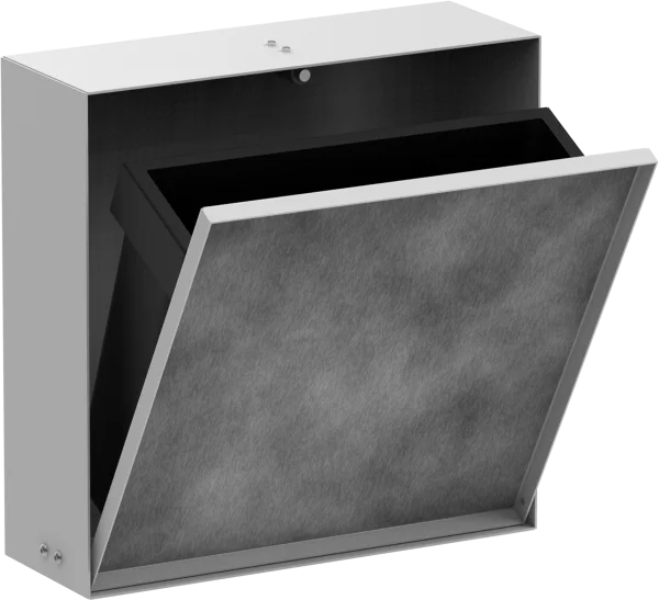 Hansgrohe Xtrastoris Rock Recessed Waste Bin With Tileable Door 300/300/100 Matt White