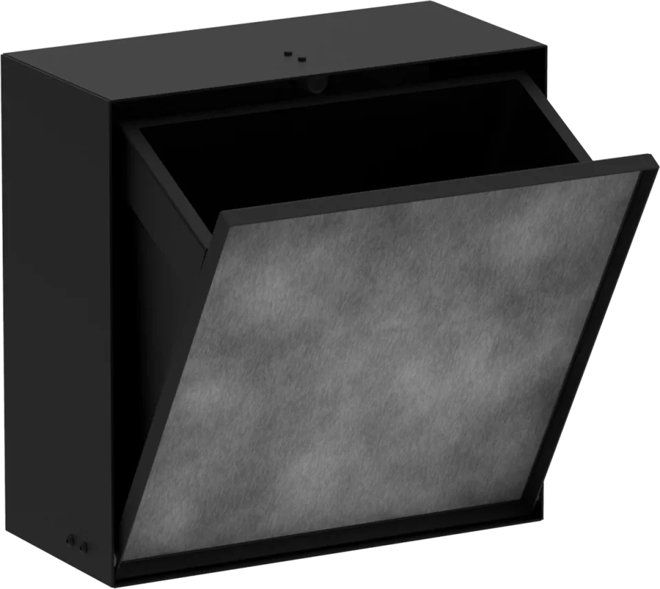 Hansgrohe Xtrastoris Rock Wall Niches 470 X 410 X 160mm Black - Matt product image - Image 1
