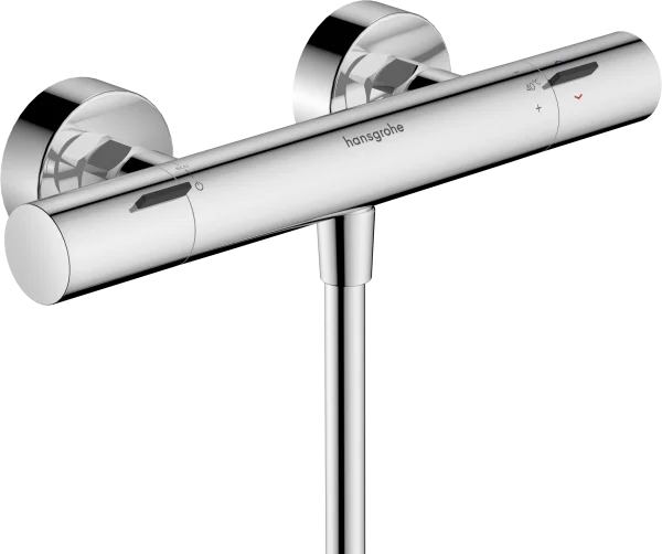 Hansgrohe Ecostat Fine Shower Thermostat For Exposed Installation With Temperature Limiter Chrome