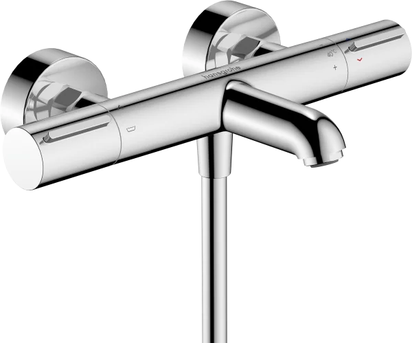 Hansgrohe Ecostat Element Thermostatic Bath Filler Mixer Exposed 366 X 226 X 103mm Chrome