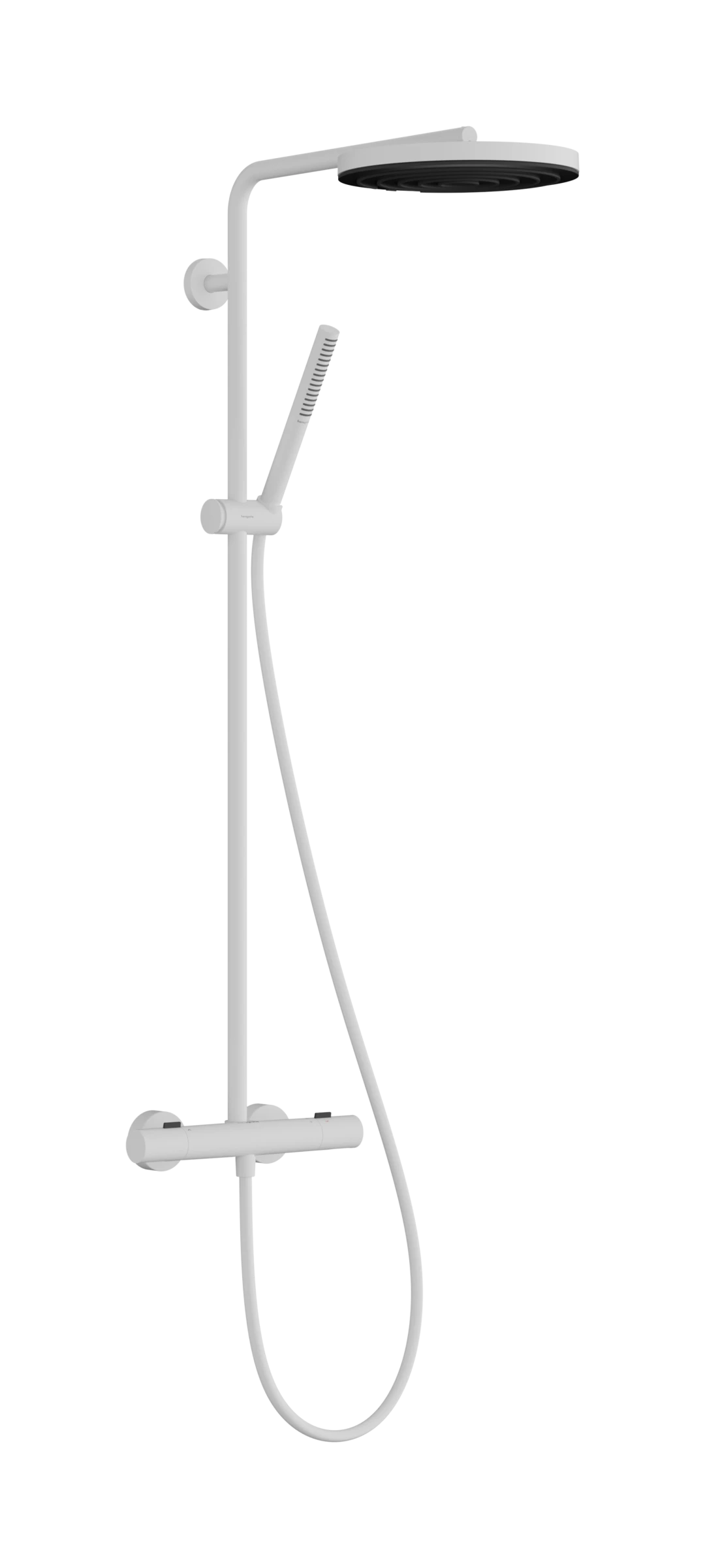 Hansgrohe Pulsify S Puro Showerpipes With Thermostatic Mixer 1099 X 356 X 112mm White - Matt