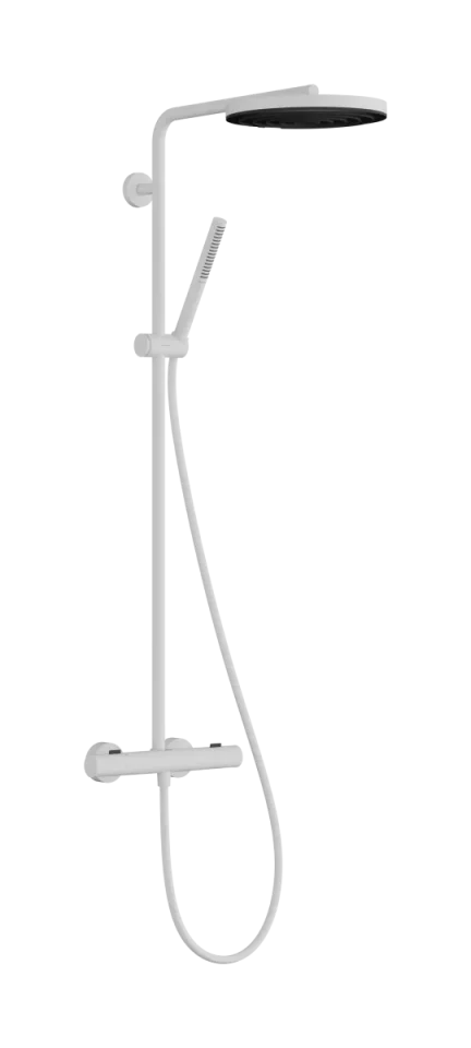 Hansgrohe Pulsify S Puro Showerpipes With Thermostatic Mixer 1099 X 356 X 112mm White - Matt product image - Image 1