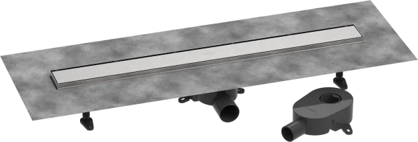 Hansgrohe Raindrain Go Shower Wastes 983 X 163 X 132mm Stainless Steel - Brushed