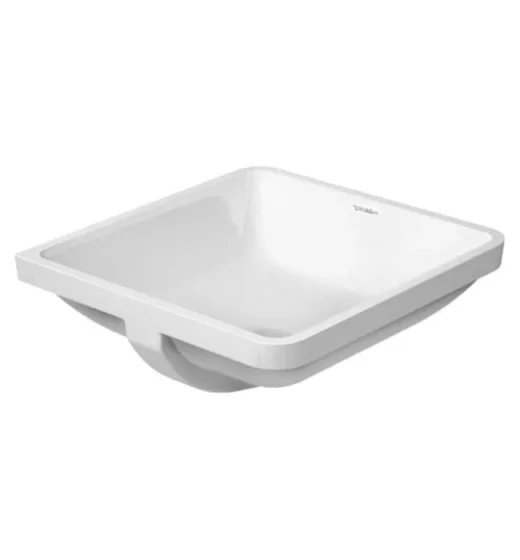 Duravit Vanity Basin 43cm Starck 3, White Undercounter Model W/o Tap Platform product image - Image 3