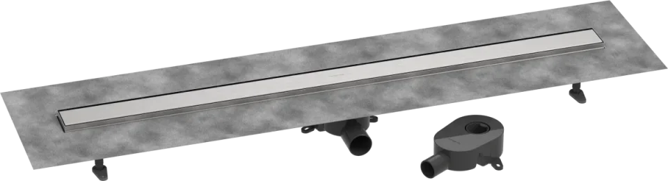Hansgrohe Raindrain Go Shower Wastes 1383 X 163 X 132mm Stainless Steel - Brushed product image - Image 1