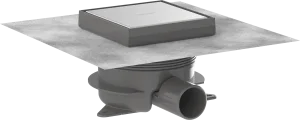 Hansgrohe Raindrain Spot Plus Shower Wastes 464 X 273 X 104mm Stainless Steel - Brushed