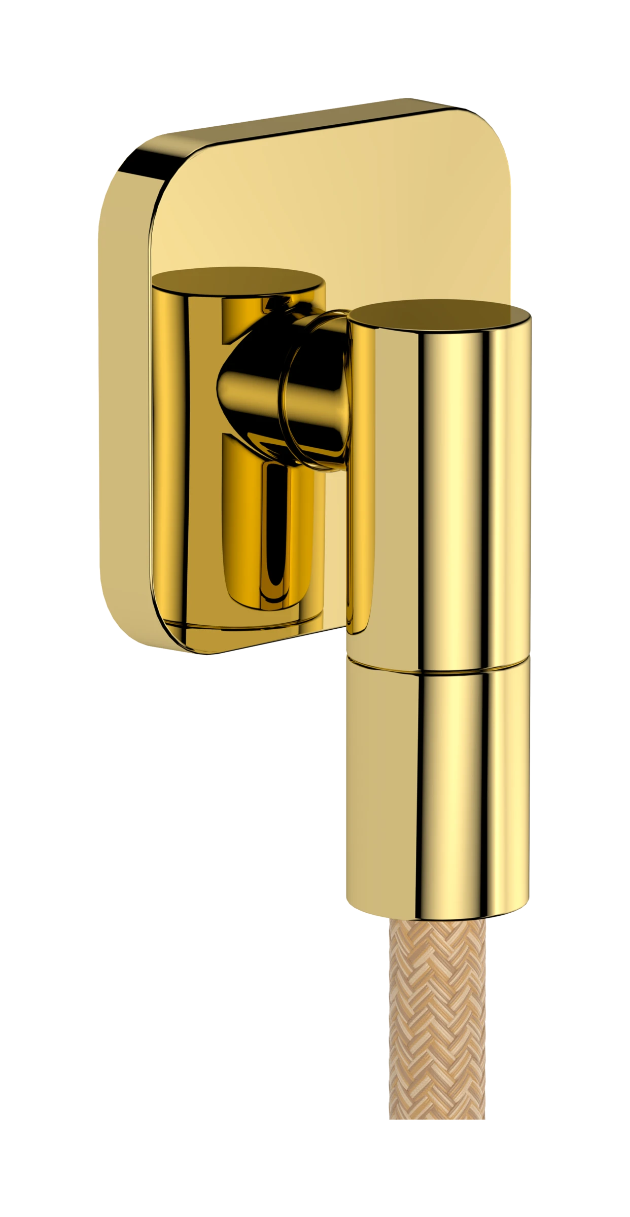 Hansgrohe Fixfit Fine Q Wall Outlet 97 X 83 X 65mm Gold - Polished