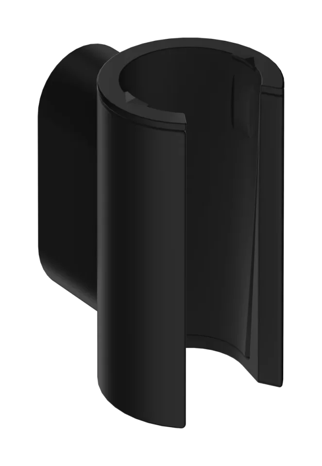 Hansgrohe Porter Fine Shower Support 66 X 65 X 61mm Black - Matt product image - Image 1