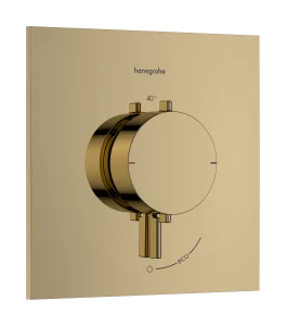 Hansgrohe Ecostat Comfort E Thermostatic Shower Mixer Concealed 262 X 233 X 168mm Gold - Polished