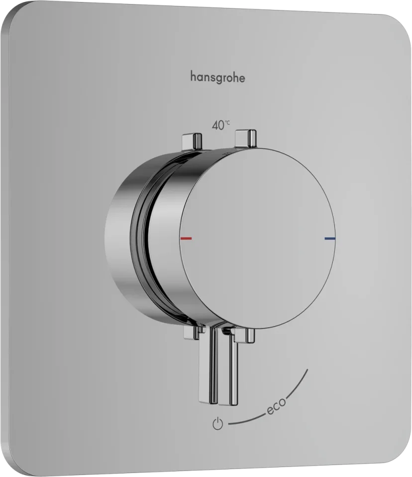 Hansgrohe Ecostat Comfort Q Thermostatic Shower Mixer Concealed 262 X 233 X 168mm Chrome product image - Image 1
