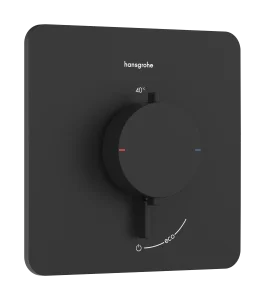 Hansgrohe Ecostat Comfort Q Thermostatic Shower Mixer Concealed 262 X 233 X 168mm Black - Matt