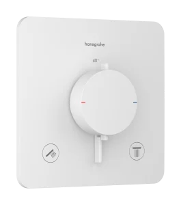 Hansgrohe Ecostat Comfort Q Thermostat For Concealed Installation For 2 Functions Matt White