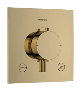 Hansgrohe Ecostat Comfort E Thermostatic Shower Mixer Concealed 262 X 233 X 168mm Gold - Polished