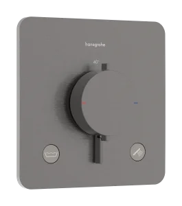 Hansgrohe Ecostat Comfort Q Thermostatic Shower Mixer Concealed 262 X 233 X 168mm Gunmetal/chrome - Brushed