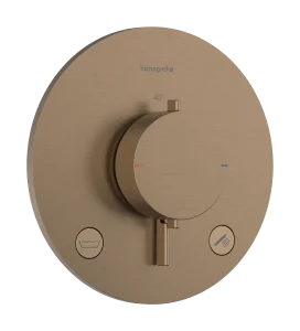 Hansgrohe Ecostat Comfort S Thermostatic Shower Mixer Concealed 262 X 233 X 168mm Bronze - Brushed