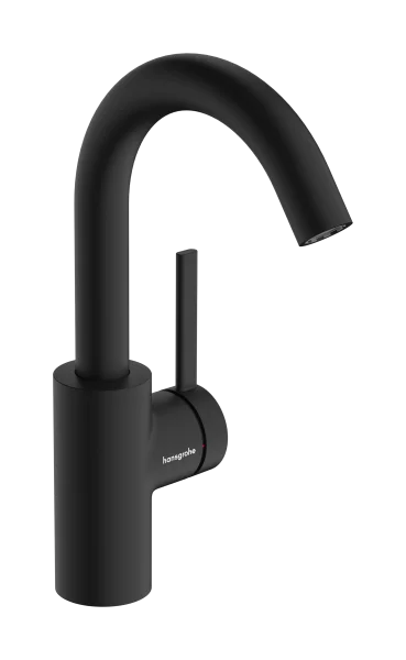 Hansgrohe Zesis S Single Lever Basin Mixer 210 Coolstart With Swivel Spout Without Waste Set Matt Black