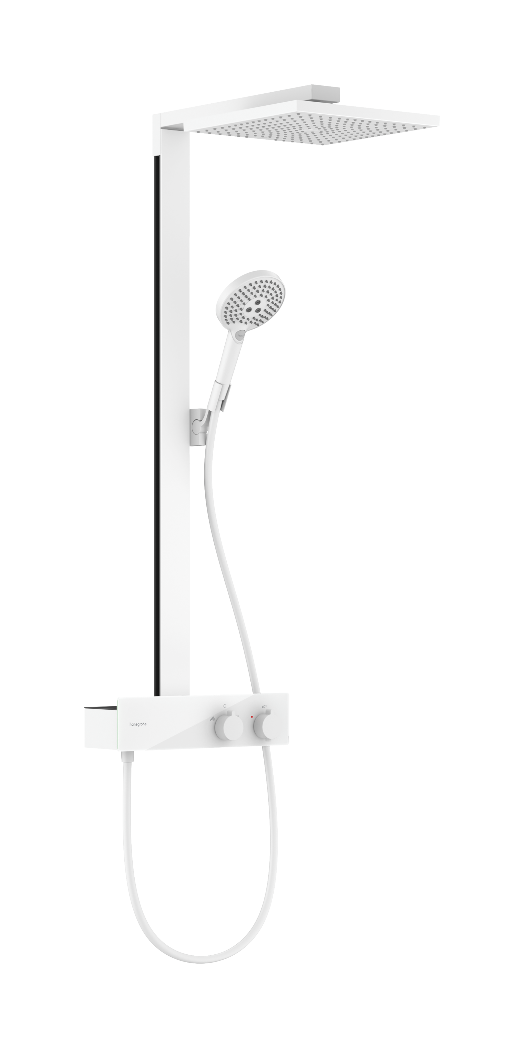 Hansgrohe Raindance E Showerpipes With Thermostatic Mixer 1150 X 355 X 250mm White - Matt