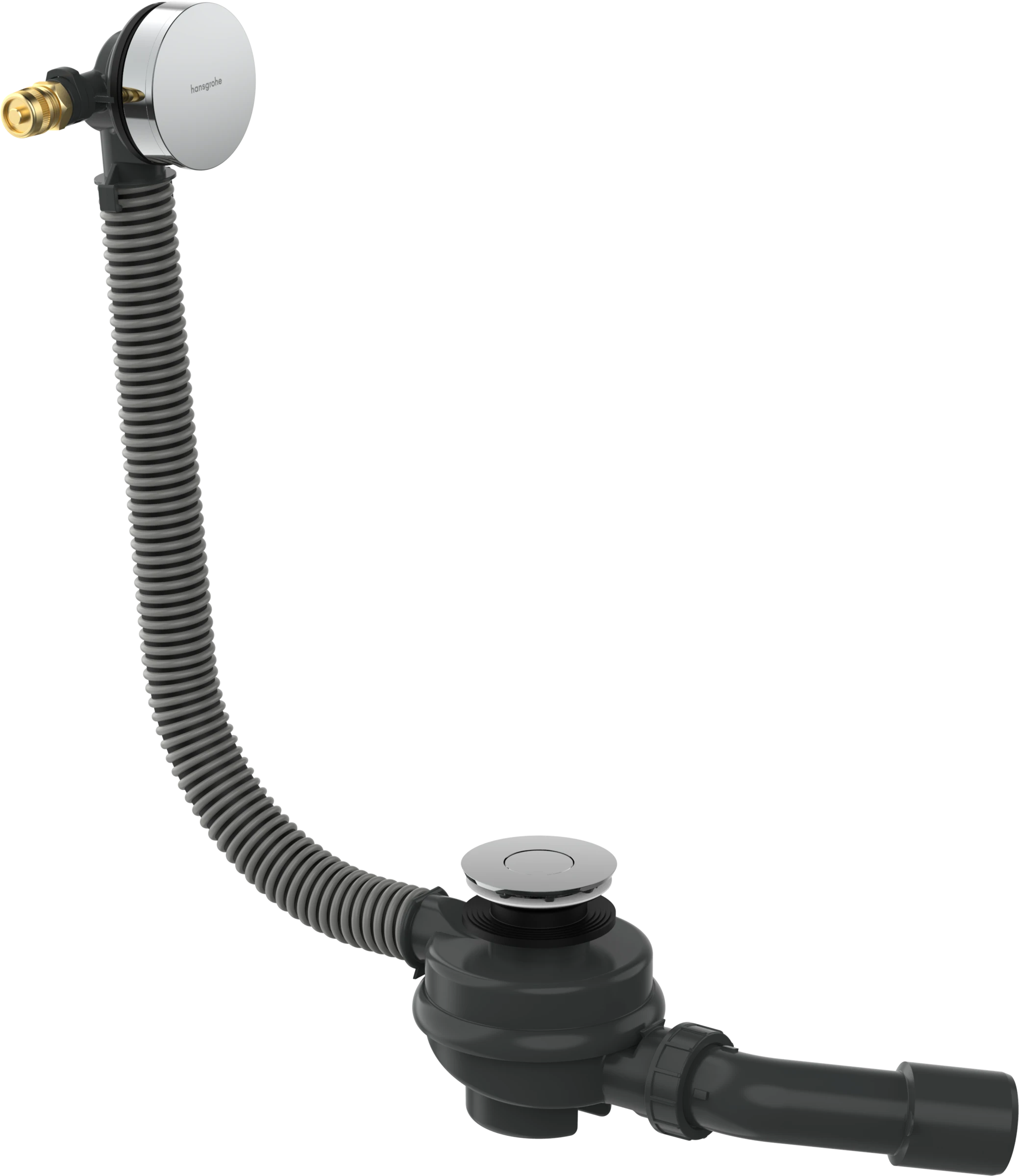 Hansgrohe Flexaplus Complete Set Of Basic Body And Finished Set Of Waste/overflow Fitting 501 X 263 X 128mm Chrome