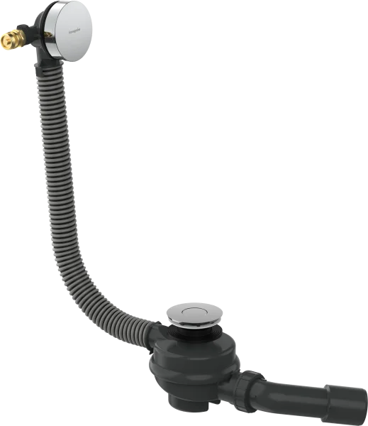 Hansgrohe Flexaplus Complete Set Waste And Overflow Set For Bathtub Chrome