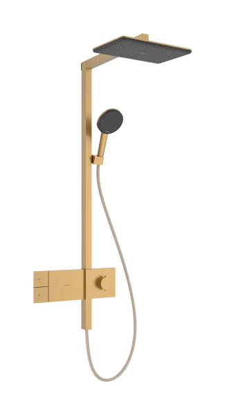 Hansgrohe Raindance Alive Q Showerpipes With Thermostatic Mixer 1170 X 350 X 180mm Bronze - Brushed