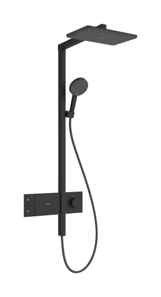 Hansgrohe Raindance Alive Q Showerpipes With Thermostatic Mixer 1170 X 350 X 180mm Black - Matt