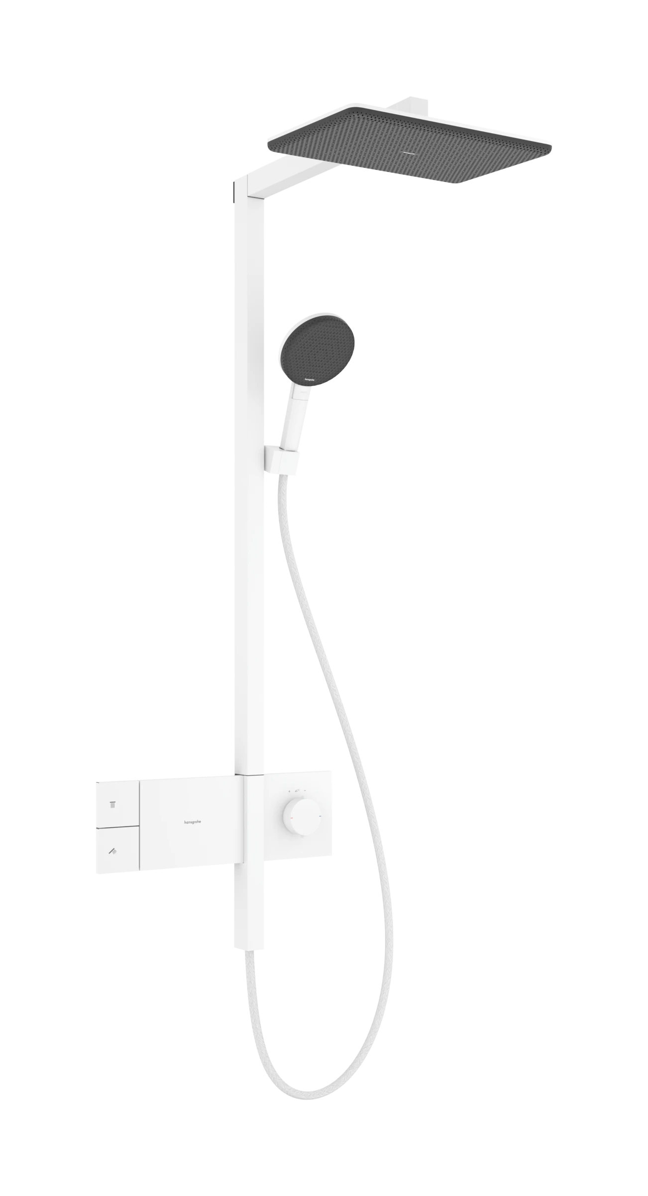 Hansgrohe Raindance Alive Q Showerpipes With Thermostatic Mixer 1170 X 350 X 180mm White - Matt