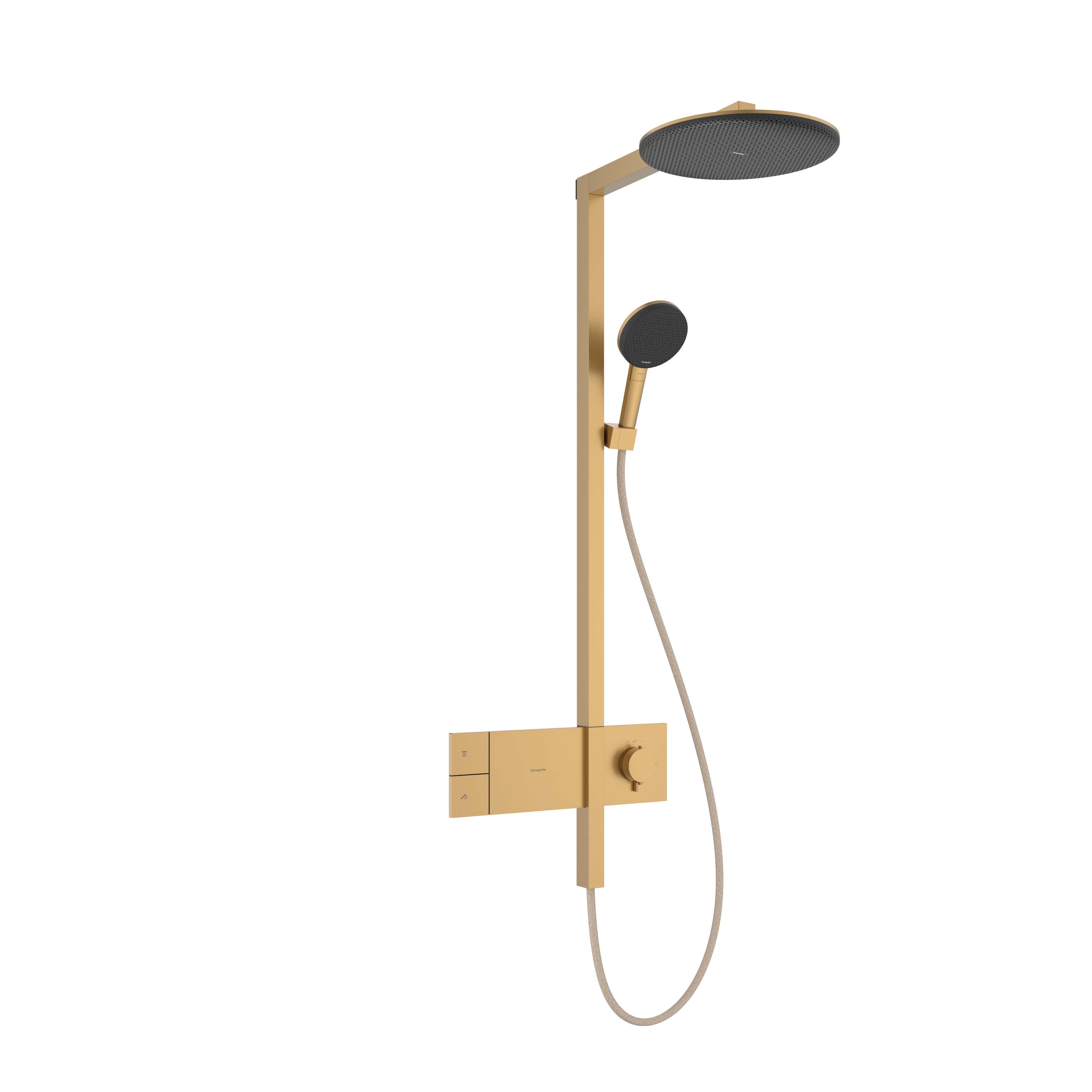Hansgrohe Raindance Alive S Showerpipes With Thermostatic Mixer 1170 X 350 X 180mm Bronze - Brushed product image - Image 1
