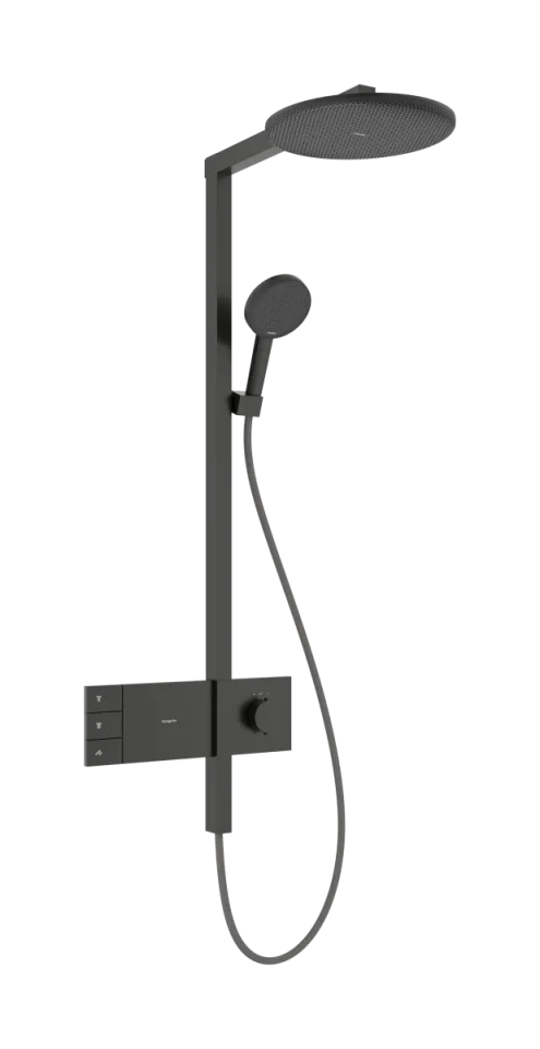 Hansgrohe Raindance Alive S Showerpipes With Thermostatic Mixer 1170 X 350 X 180mm Gunmetal/chrome - Brushed product image - Image 1