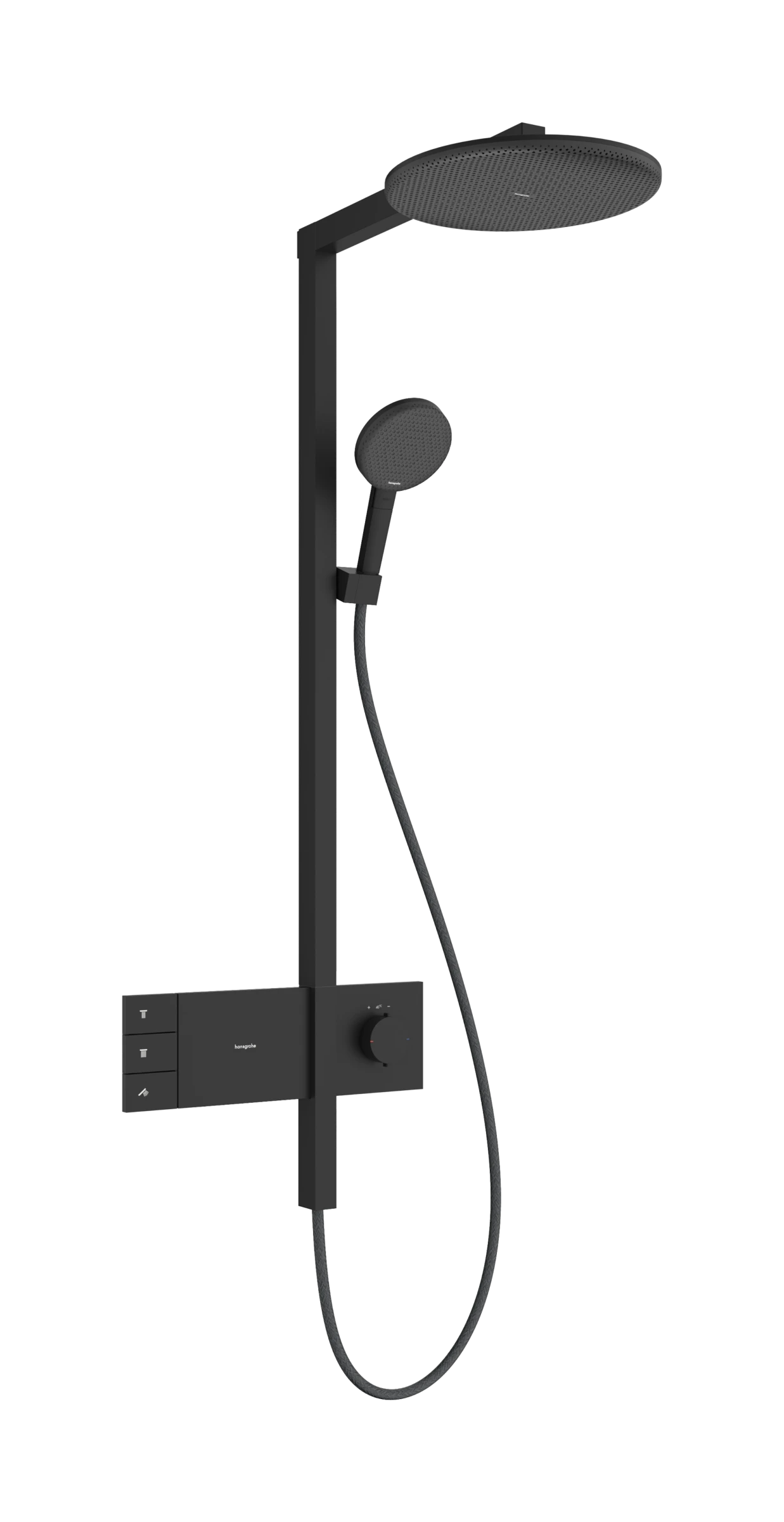 Hansgrohe Raindance Alive S Showerpipes With Thermostatic Mixer 1170 X 350 X 180mm Black - Matt