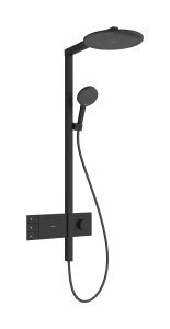 Hansgrohe Raindance Alive S Showerpipes With Thermostatic Mixer 1170 X 350 X 180mm Black - Matt