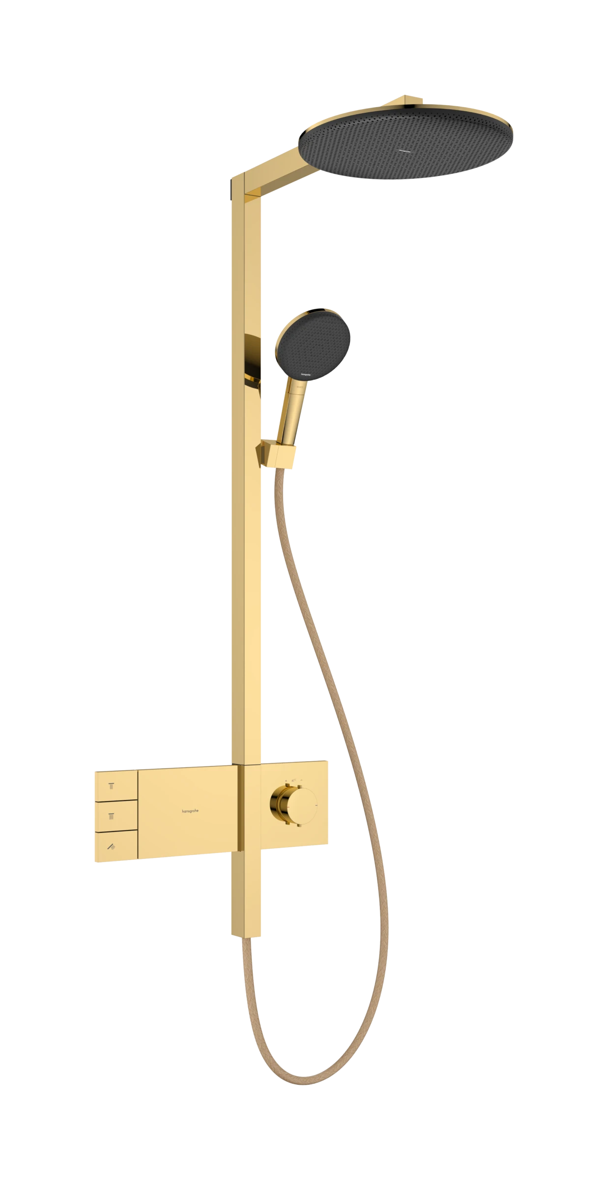 Hansgrohe Raindance Alive S Showerpipes With Thermostatic Mixer 1170 X 350 X 180mm Gold - Polished