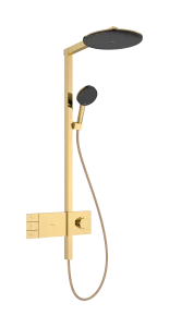 Hansgrohe Raindance Alive S Showerpipes With Thermostatic Mixer 1170 X 350 X 180mm Gold - Polished