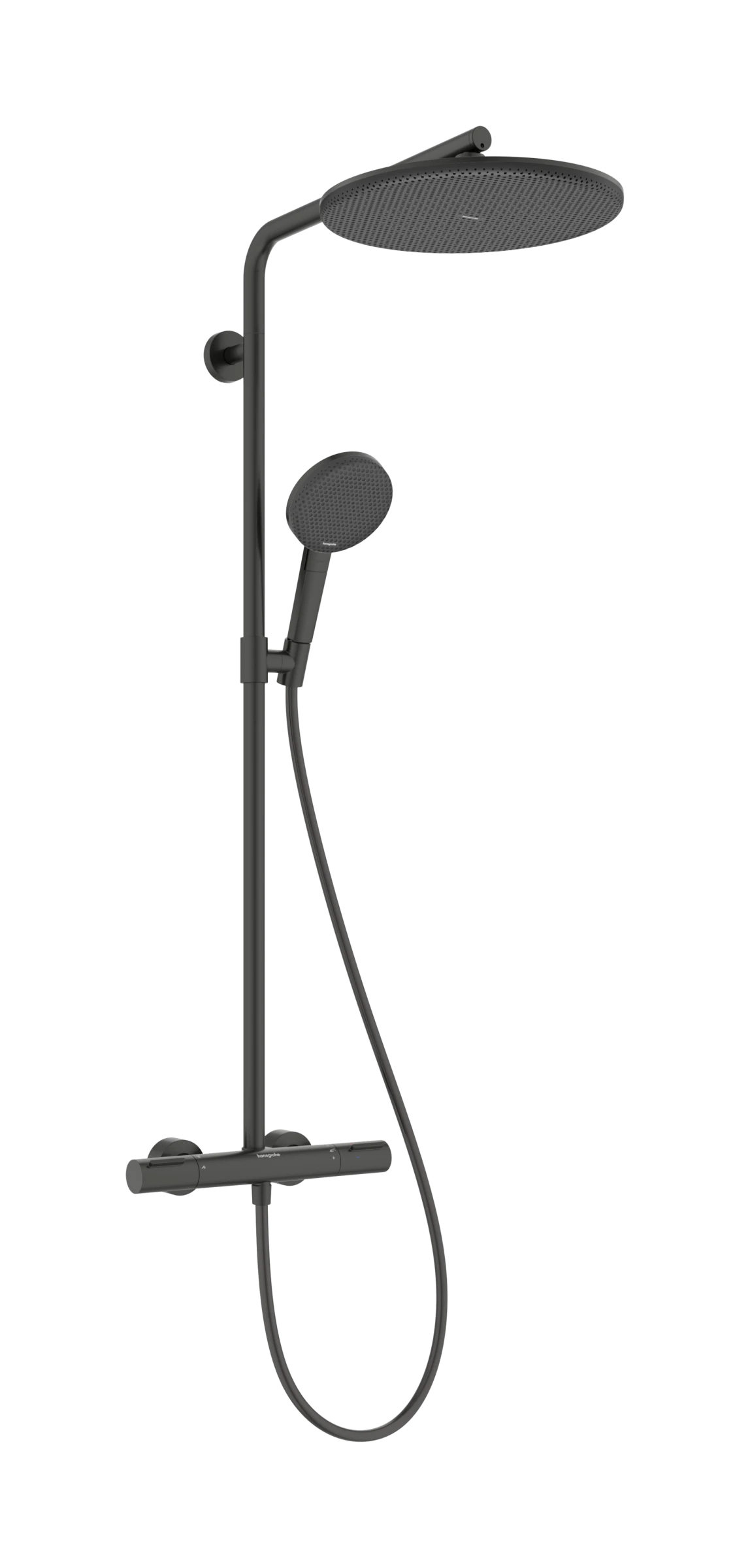 Hansgrohe Raindance Alive S Puro Showerpipes With Thermostatic Mixer 1170 X 350 X 180mm Gunmetal/chrome - Brushed