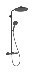 Hansgrohe Raindance Alive S Puro Showerpipes With Thermostatic Mixer 1170 X 350 X 180mm Gunmetal/chrome - Brushed