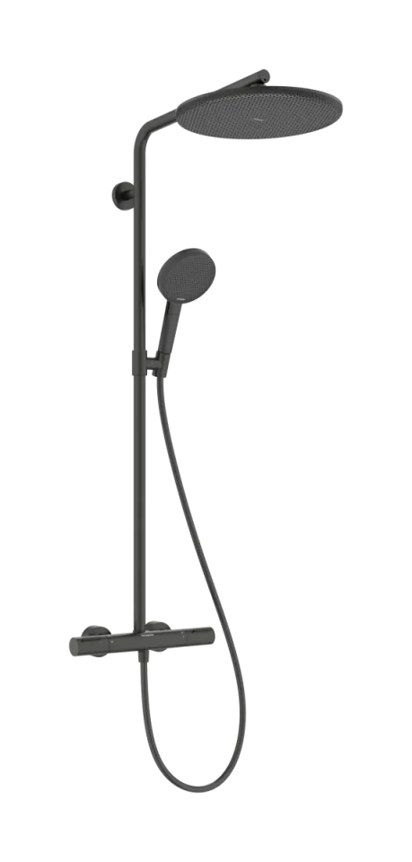 Hansgrohe Raindance Alive S Puro Showerpipes With Thermostatic Mixer 1170 X 350 X 180mm Gunmetal/chrome - Brushed product image - Image 1
