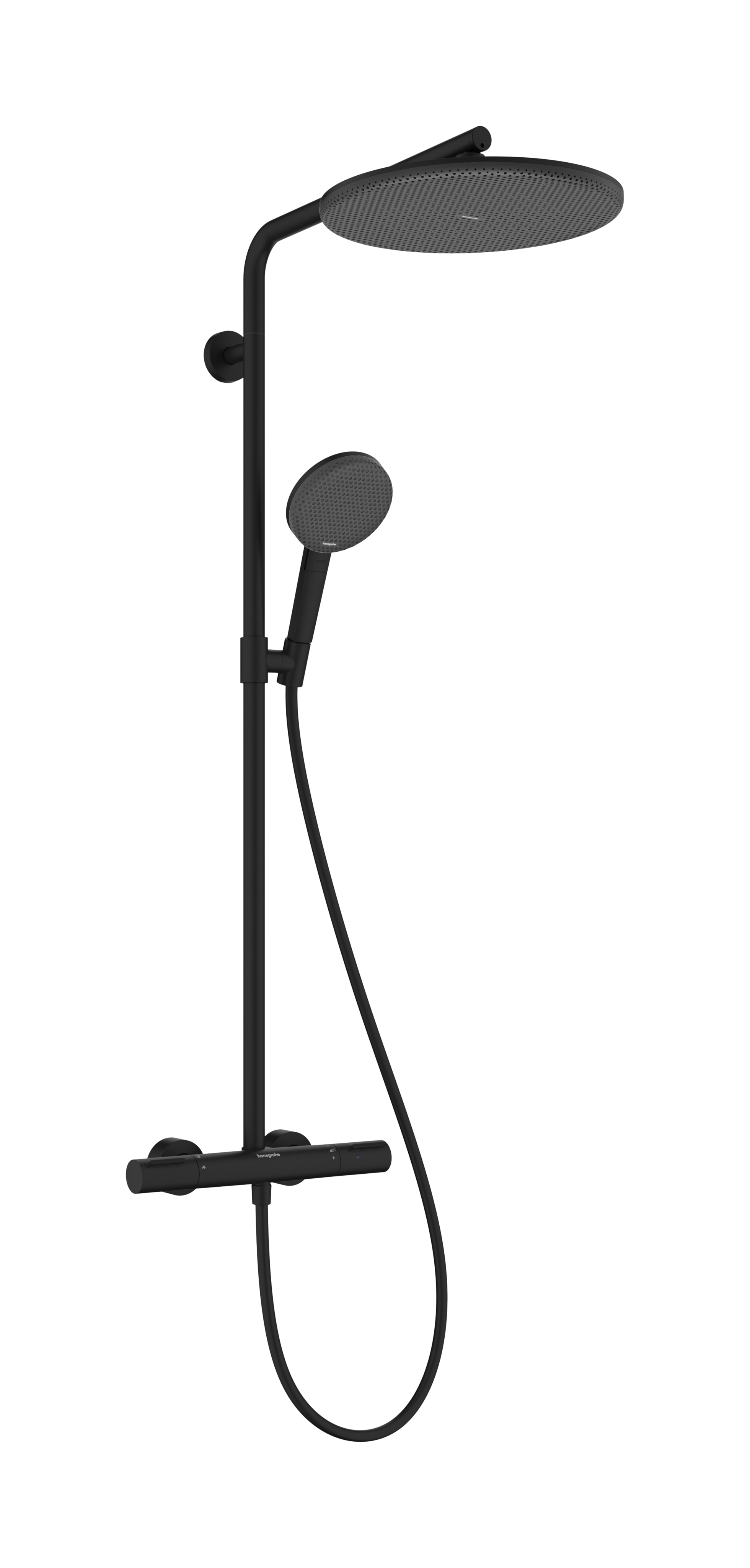 Hansgrohe Raindance Alive S Puro Showerpipes With Thermostatic Mixer 1170 X 350 X 180mm Black - Matt product image - Image 1