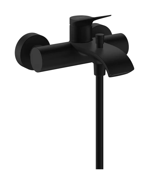 Hansgrohe Vivenis Single Lever Bath Mixer For Exposed Installation Matt Black