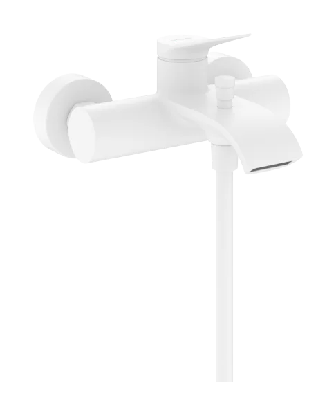 Hansgrohe Vivenis Single Lever Bath Mixer For Exposed Installation Matt White