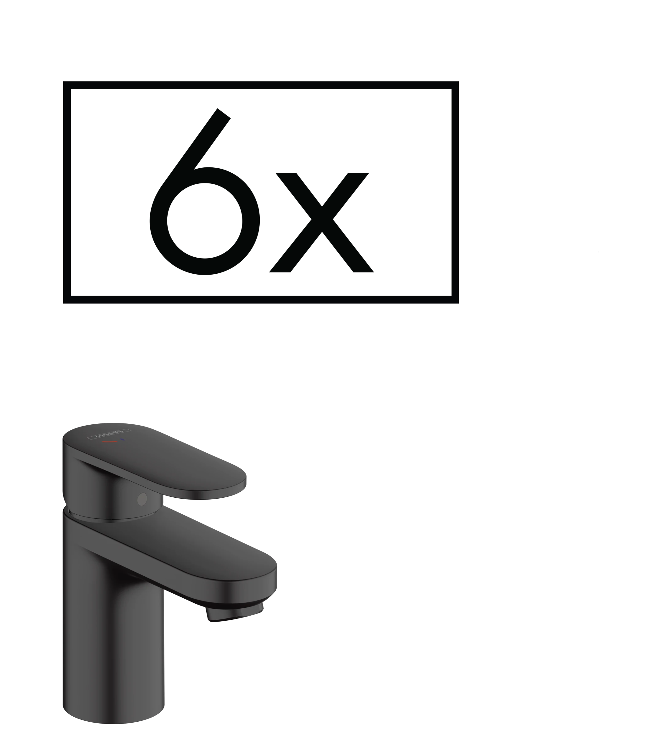 Hansgrohe Vernis Blend Manual Mixers 395 X 205 X 445mm Black - Matt