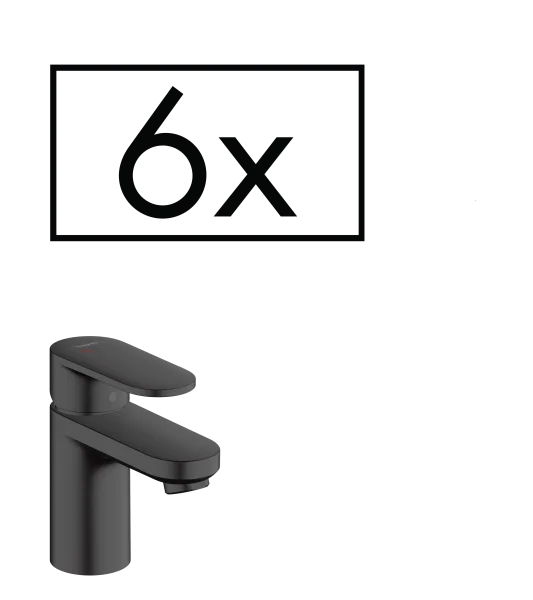 Hansgrohe Vernis Blend Manual Mixers 395 X 205 X 445mm Black - Matt