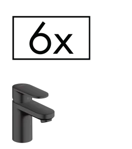 Hansgrohe Vernis Blend Manual Mixers 395 X 205 X 445mm Black - Matt