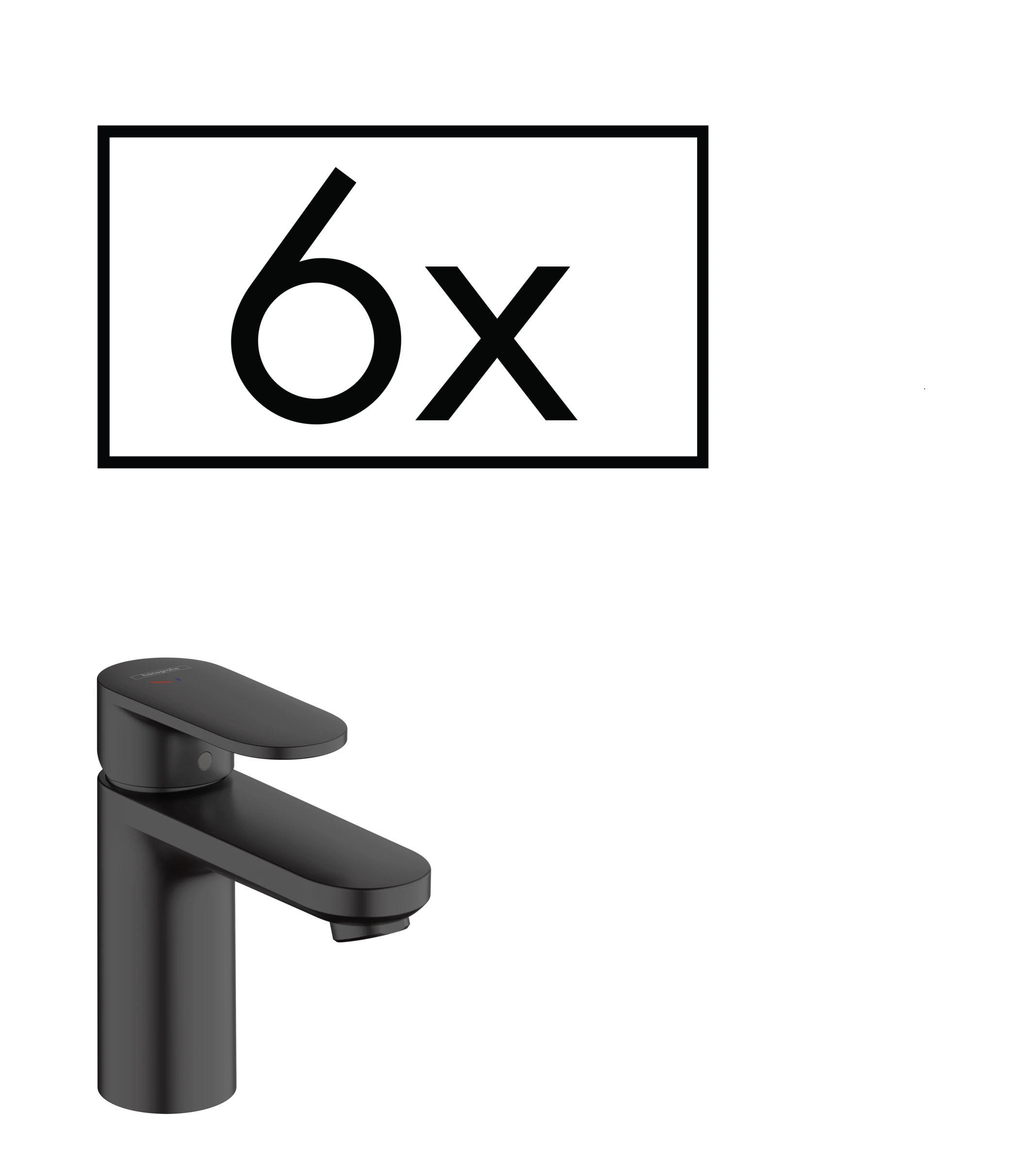 Hansgrohe Vernis Blend Manual Mixers 395 X 205 X 445mm Black - Matt