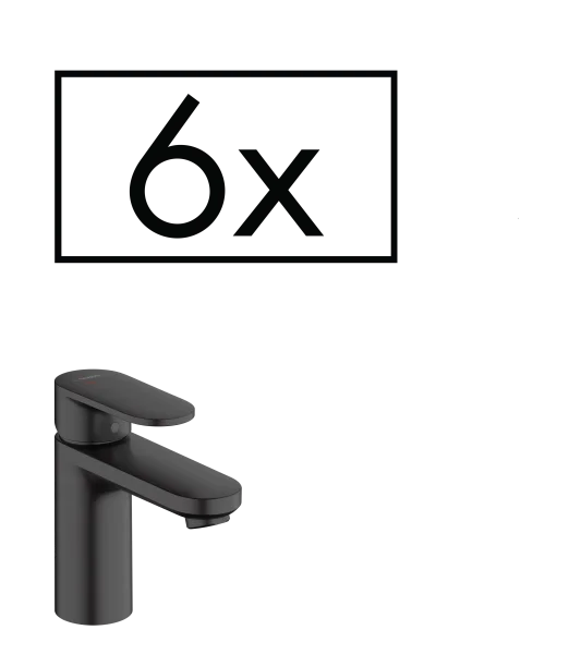 Hansgrohe Vernis Blend Manual Mixers 395 X 205 X 445mm Black - Matt